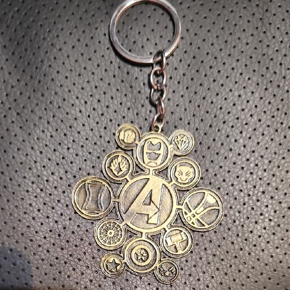 Gold Avengers Keychain